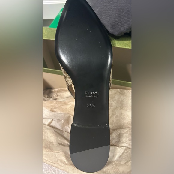 Gucci Monogram Slingback Flats - Picture 7 of 7